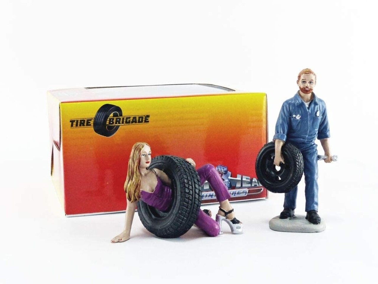 Tire Brigade Set #3 Val & Gery - 1:18 - Motorhead Miniatures