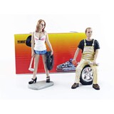 Tire Brigade Set #4 Meg & Derek - 1:18 - Motorhead Miniatures