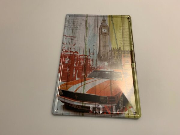 Blikken bord Blikken Bord Mustang (20 cm x 30 cm) Blikken bord Blikken Bord Mustang (20 cm x 30 cm)