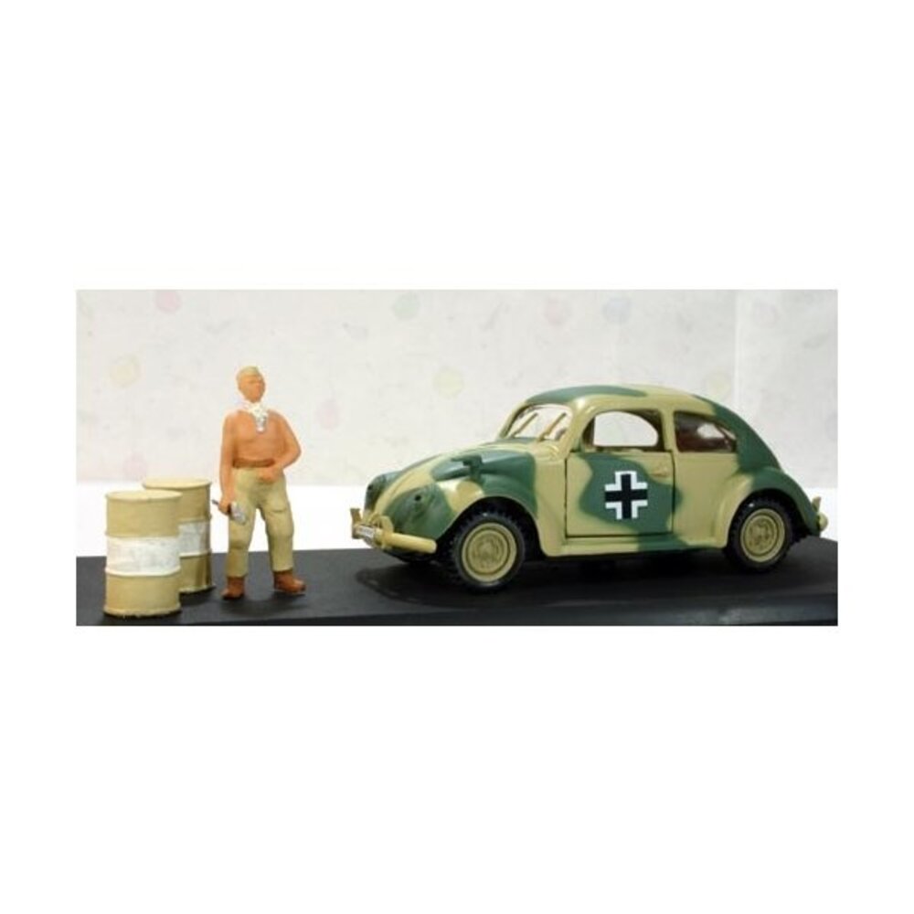 Volkswagen Volkswagen Beetle Afrika Korps Wehrmacht 1941 + Figure - 1:43 - Rio