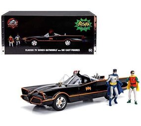 Movie Memorabilia Classic TV Series Batmobile + Die Cast Figures - 1:18 - Jada Toys Movie Memorabilia Classic TV Series Batmobile + Die Cast Figures - 1:18 - Jada Toys