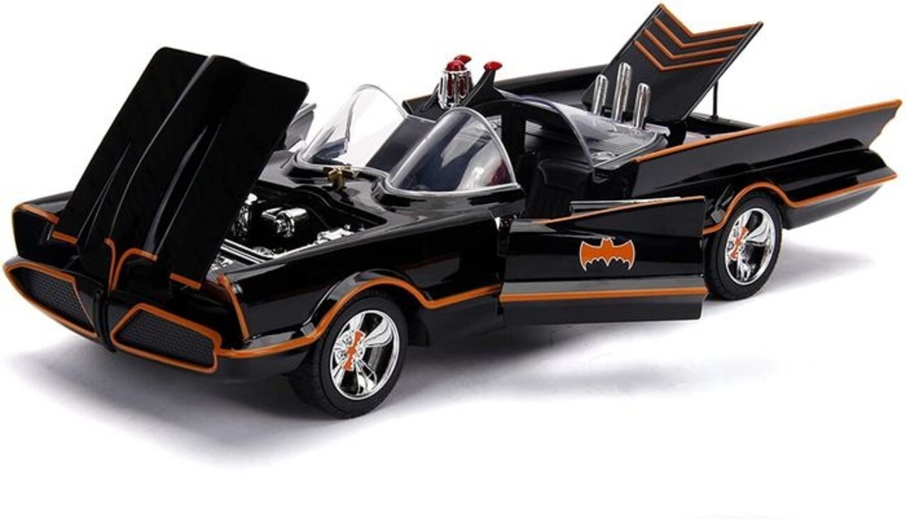Movie Memorabilia Classic TV Series Batmobile + Die Cast Figures - 1:18 - Jada Toys Movie Memorabilia Classic TV Series Batmobile + Die Cast Figures - 1:18 - Jada Toys