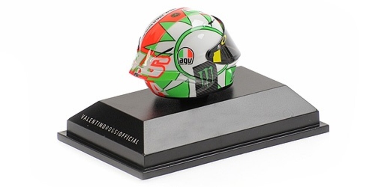 Helm AGV Helm V. Rossi MotoGP Mugello 2018 - 1:8 - Minichamps Helm AGV Helm V. Rossi MotoGP Mugello 2018 - 1:8 - Minichamps