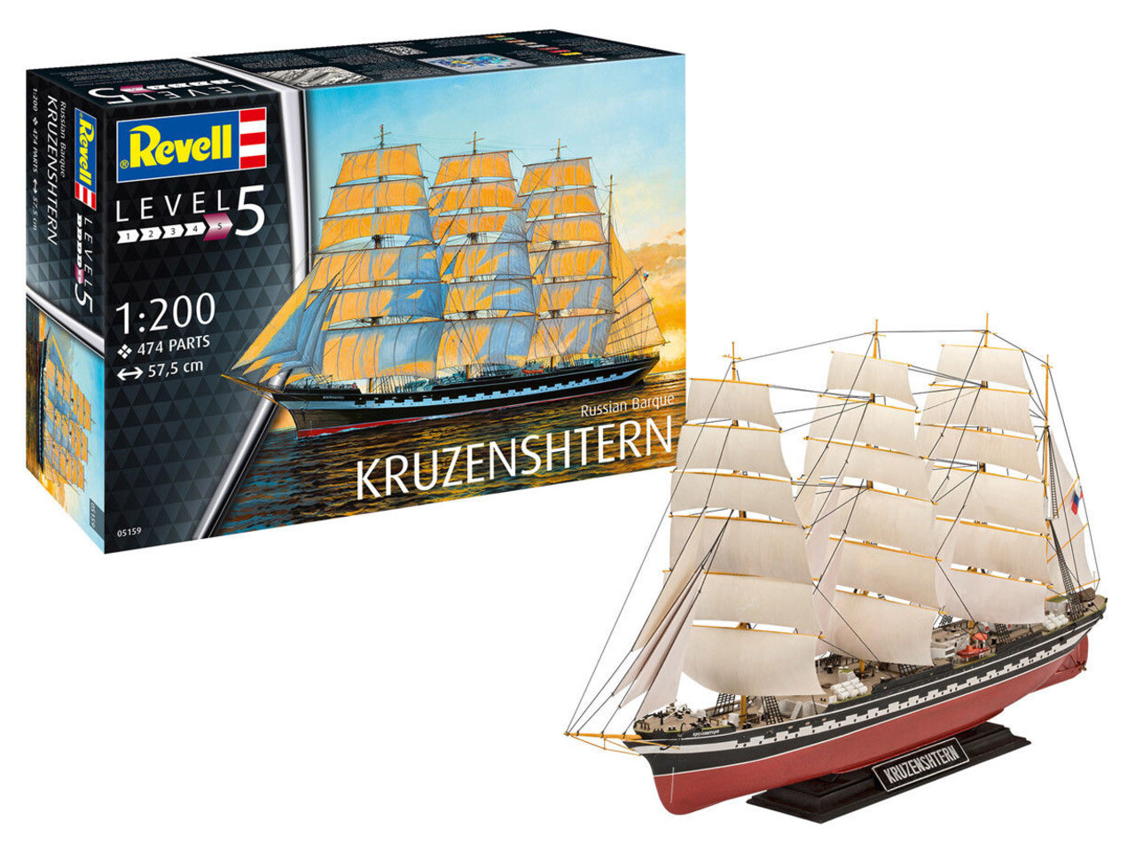 Russian Barque Kruzenshtern - 1:200 - Revell