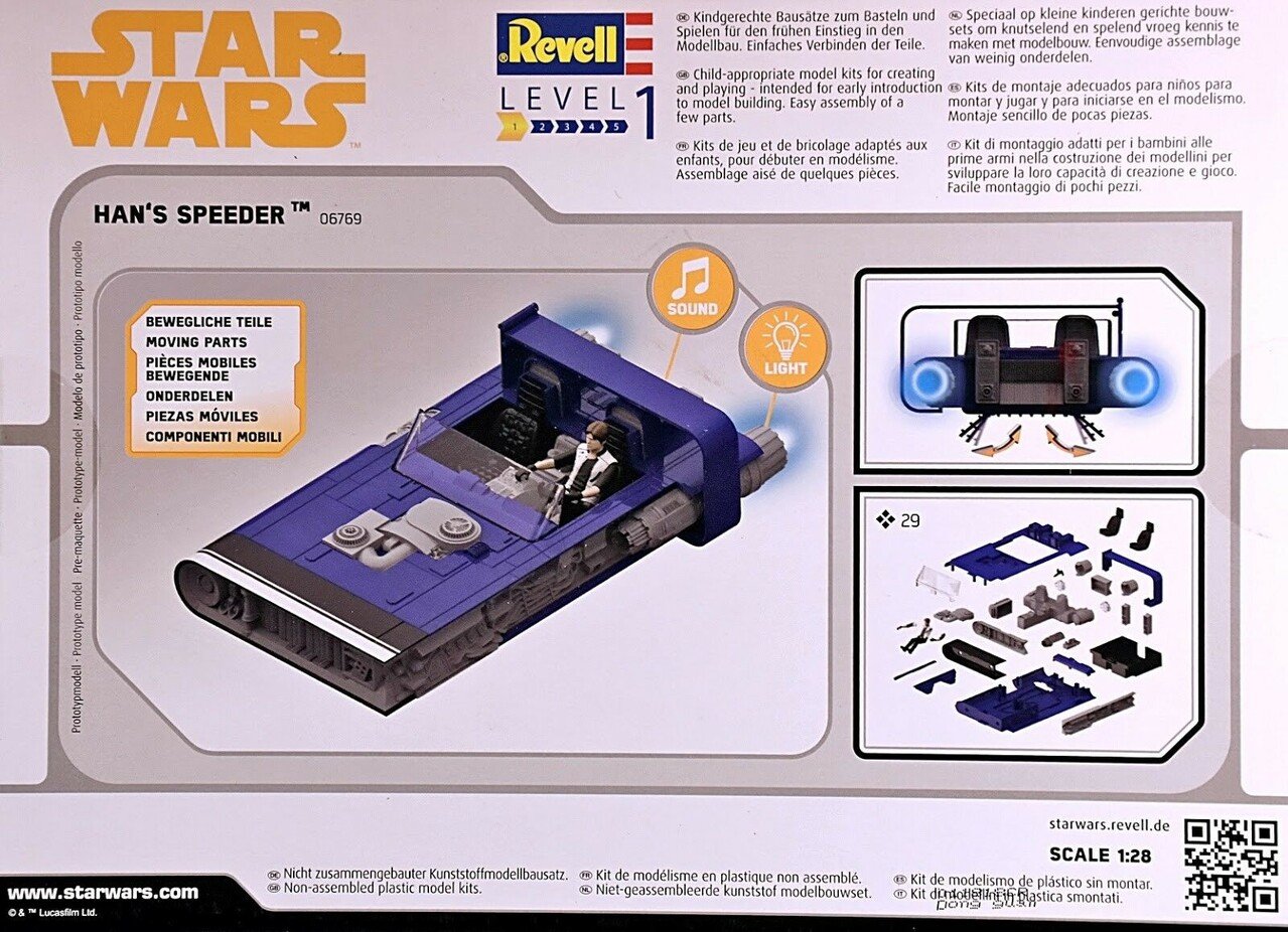Star Wars Han's Speeder - 1:28 - Revell Star Wars Han's Speeder - 1:28 - Revell