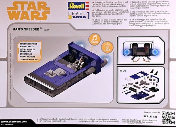 Star Wars Han's Speeder - 1:28 - Revell Star Wars Han's Speeder - 1:28 - Revell