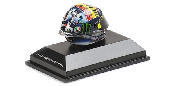 Helm AGV Helm V. Rossi MotoGP Misano 2018 - 1:8 - Minichamps Helm AGV Helm V. Rossi MotoGP Misano 2018 - 1:8 - Minichamps