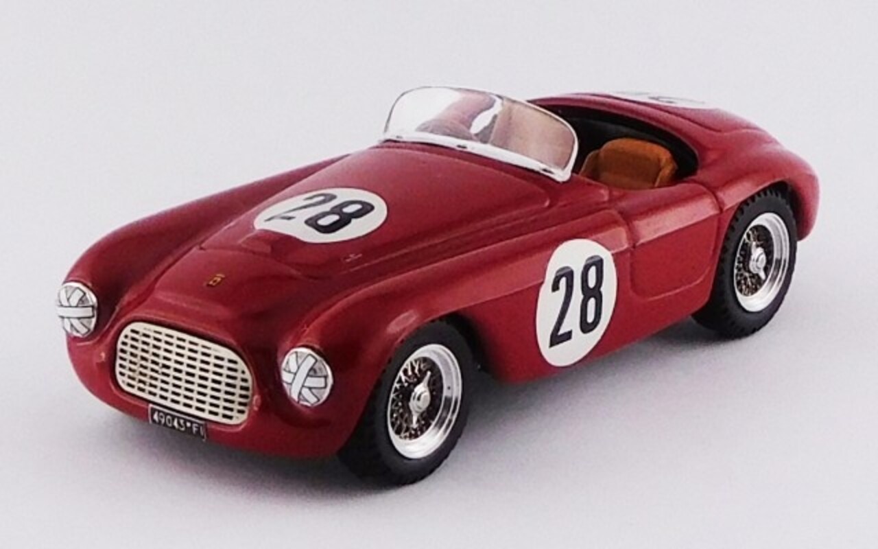 Ferrari Ferrari 166MM Barchetta #28 6th Class GP Portugal 1952 - 1:43 - Art Model Ferrari Ferrari 166MM Barchetta #28 6th Class GP Portugal 1952 - 1:43 - Art Model