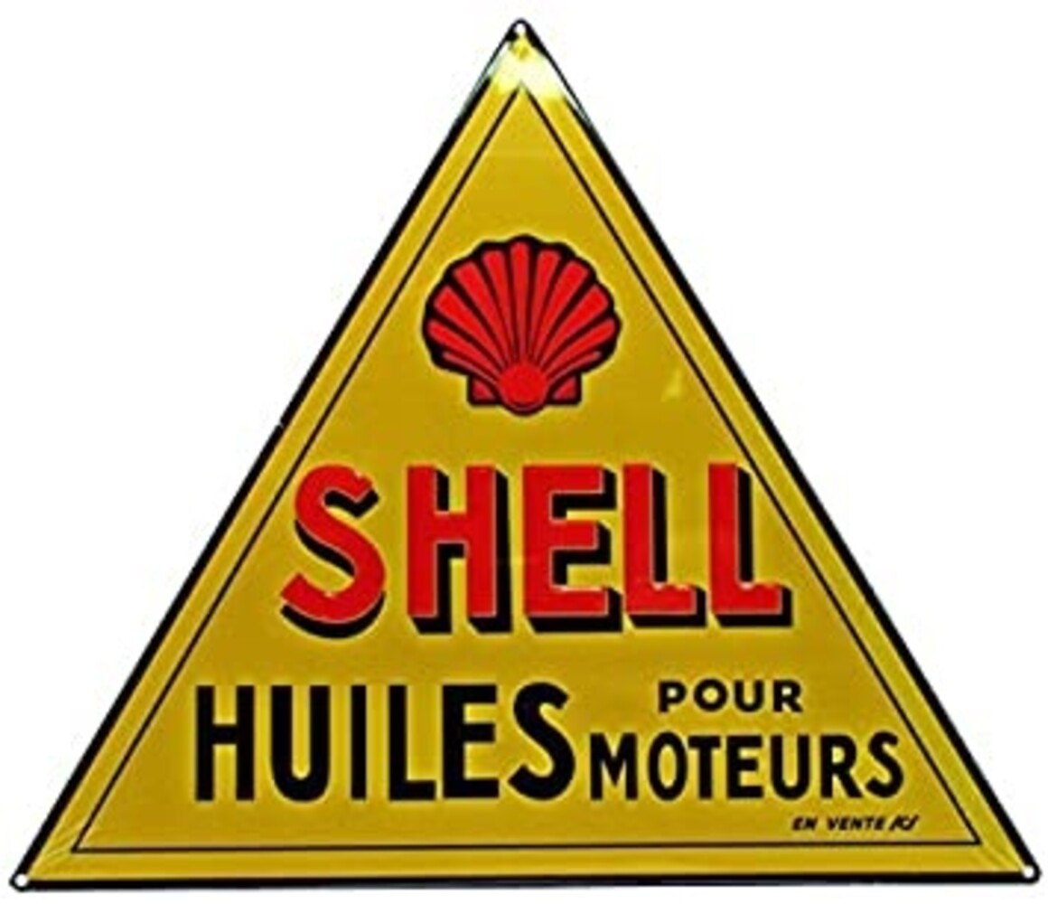 Blikken bord Tin Plate Shell (28,5 cm x 25 cm) Blikken bord Tin Plate Shell (28,5 cm x 25 cm)