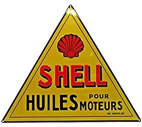 Blikken bord Tin Plate Shell (28,5 cm x 25 cm) Blikken bord Tin Plate Shell (28,5 cm x 25 cm)