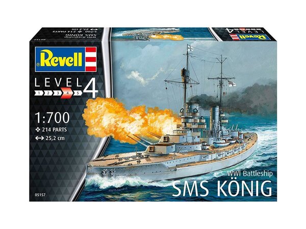 WWI Battleship SMS König - 1:700 - Revell WWI Battleship SMS König - 1:700 - Revell
