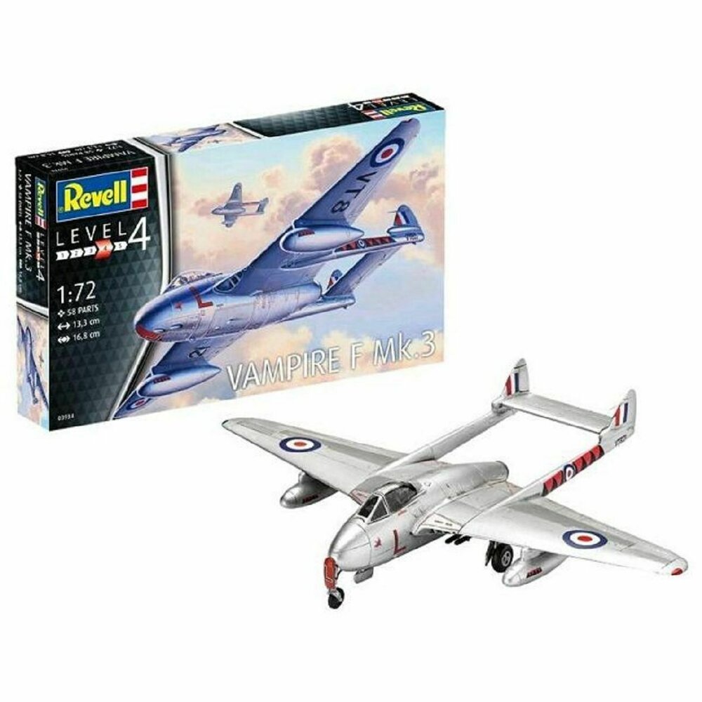 Vampire F Mk.3 (Level 4) - 1:72 - Revell Vampire F Mk.3 (Level 4) - 1:72 - Revell
