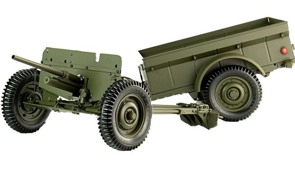 Willys Jeep Willys MB + Trailer + 37 mm Anti Tank Gun M3 1943  - 1:8 - PremiumX - Models