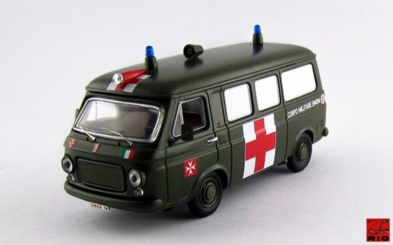 Fiat Fiat 238 Minibus Military Ambulance Sovereign Order of Malta 1970 - 1:43 - Rio