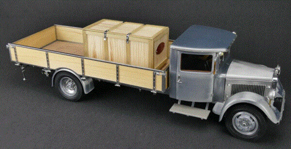 Mercedes-Benz Mercedes-Benz LO 2750 Platform Truck + Wooden Box 1934-1938 - 1:18 - CMC Mercedes-Benz Mercedes-Benz LO 2750 Platform Truck + Wooden Box 1934-1938 - 1:18 - CMC