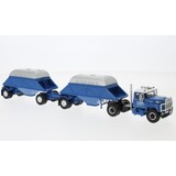 IHC IHC Fleetstar 2000-D + 2 Bottom Dump Trailers (Closed) 1963 - 1:64 - Neo Scale Models
