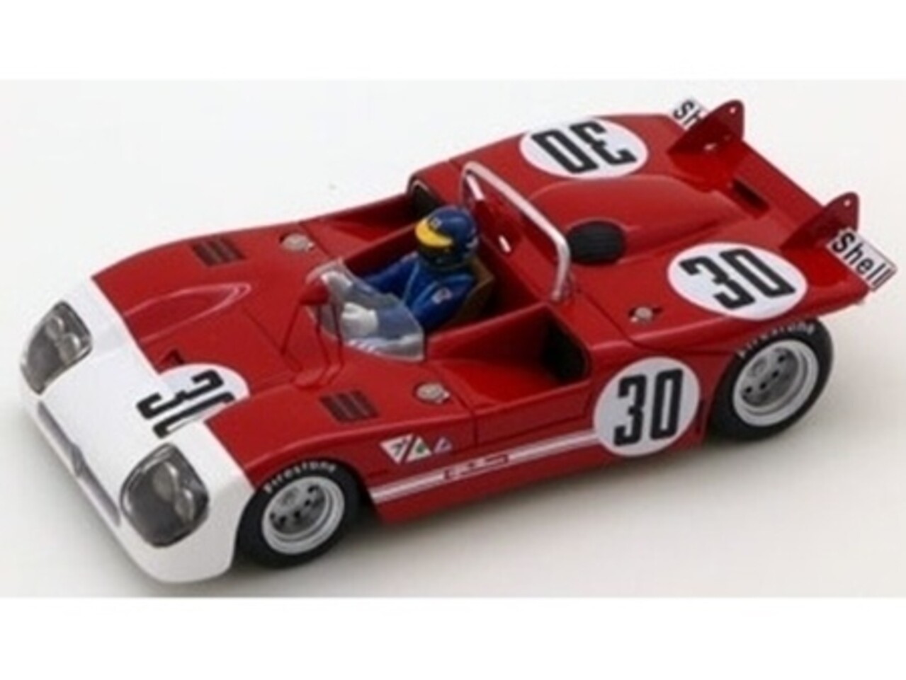 Alfa Romeo Alfa Romeo Tipo 33/3 #30 Winner 6h Watkins Glen (USA) 1972 - 1:43 - TrueScale Miniatures Alfa Romeo Alfa Romeo Tipo 33/3 #30 Winner 6h Watkins Glen (USA) 1972 - 1:43 - TrueScale Miniatures
