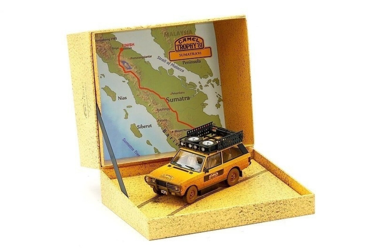 Land Rover Land Rover Range Rover 'Camel Trophy' Sumatra Dirty Version 1981 - 1:43 - Almost Real Land Rover Land Rover Range Rover 'Camel Trophy' Sumatra Dirty Version 1981 - 1:43 - Almost Real