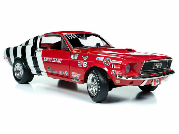 Ford Ford Mustang S/S Cobra Jet Sandy Elliot Performance Centre 1968 - 1:18 - Auto World Ford Ford Mustang S/S Cobra Jet Sandy Elliot Performance Centre 1968 - 1:18 - Auto World