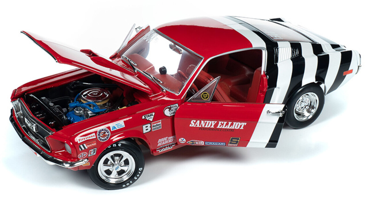 Ford Ford Mustang S/S Cobra Jet Sandy Elliot Performance Centre 1968 - 1:18 - Auto World Ford Ford Mustang S/S Cobra Jet Sandy Elliot Performance Centre 1968 - 1:18 - Auto World