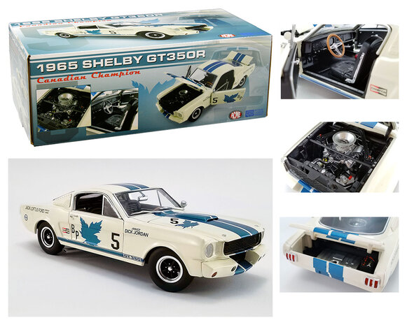 Ford Ford USA Mustang Shelby GT350R Coupe #5 Champion Canada 1965 - 1:18 - ACME