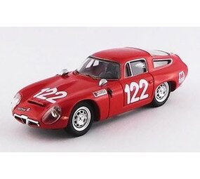 Alfa Romeo Alfa Romeo TZ1 Scuderia Pagaso #122 Targa Florio (Sicily) 1966 - 1:43 - Best Model Alfa Romeo Alfa Romeo TZ1 Scuderia Pagaso #122 Targa Florio (Sicily) 1966 - 1:43 - Best Model