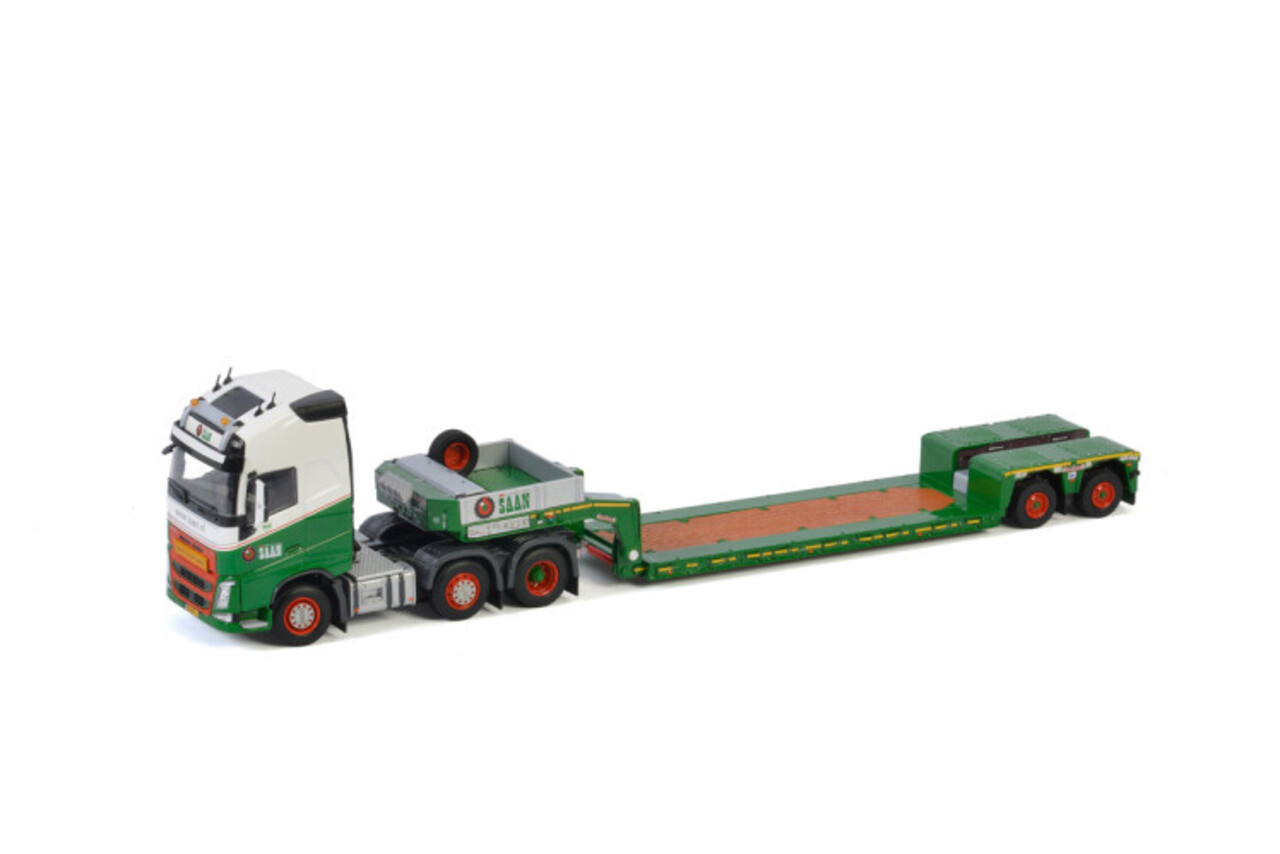 Volvo Volvo FH4 Globetrotter XL 6x2 Twin Steer + Low Loader 2 Axle 'Koninklijke Saan' - 1:50 - WSI Models