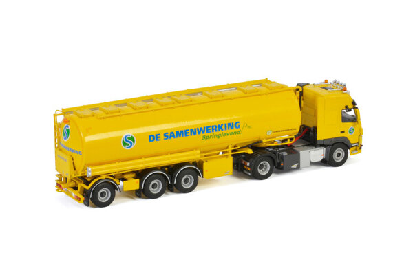 Volvo Volvo FM4 Globetrotter 4x2 + Bulk Semitrailer Animal Feed 3 Axle 'De Samenwerking' - 1:50 - WSI Models Volvo Volvo FM4 Globetrotter 4x2 + Bulk Semitrailer Animal Feed 3 Axle 'De Samenwerking' - 1:50 - WSI Models