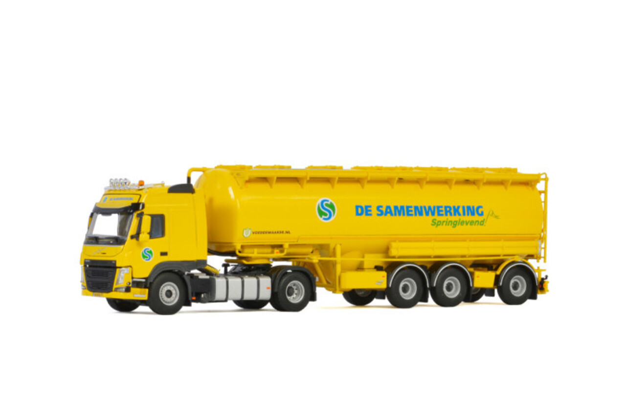 Volvo Volvo FM4 Globetrotter 4x2 + Bulk Semitrailer Animal Feed 3 Axle 'De Samenwerking' - 1:50 - WSI Models Volvo Volvo FM4 Globetrotter 4x2 + Bulk Semitrailer Animal Feed 3 Axle 'De Samenwerking' - 1:50 - WSI Models