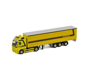 Volvo Volvo FH2 Globetrotter XL 4x2 + Curtainside Semitrailer Tridec 3 axle 'Haukes'  - 1:50 - WSI Models Volvo Volvo FH2 Globetrotter XL 4x2 + Curtainside Semitrailer Tridec 3 axle 'Haukes'  - 1:50 - WSI Models