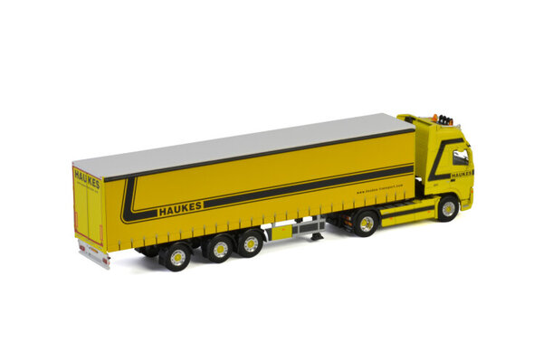 Volvo Volvo FH2 Globetrotter XL 4x2 + Curtainside Semitrailer Tridec 3 axle 'Haukes'  - 1:50 - WSI Models