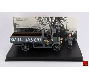 Fiat Fiat 18BL Truck The March to Rome 22 Oct. 1922 + Figure Mussolini 'W. IL Fascio' - 1:43 - Rio Fiat Fiat 18BL Truck The March to Rome 22 Oct. 1922 + Figure Mussolini 'W. IL Fascio' - 1:43 - Rio