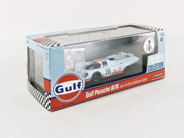 Porsche Porsche 917K + 1:43 Steve McQueen Figure - 1:43 - Greenlight Porsche Porsche 917K + 1:43 Steve McQueen Figure - 1:43 - Greenlight