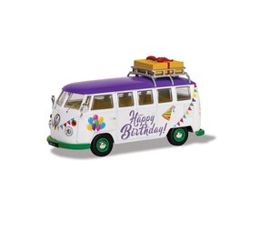 Volkswagen Volkswagen T1 Minibus 1961 + Roof Rack 'Happy Birthday' - 1:43 - Corgi