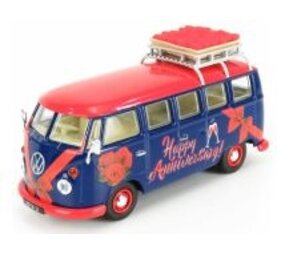 Volkswagen Volkswagen T1 Minibus 1961 + Roof Rack 'Happy Anniversary' - 1:43 - Corgi