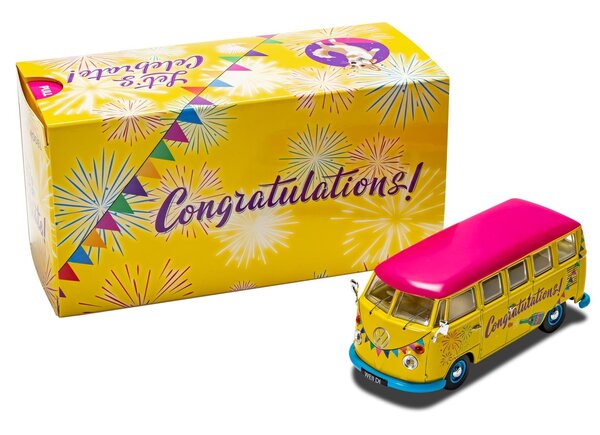Volkswagen Volkswagen T1 Minibus 1961 'Congratulations' - 1:43 - Corgi
