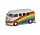 Volkswagen T1 Minibus 1961 'Peace & Love Rainbows' - 1:43 - Corgi