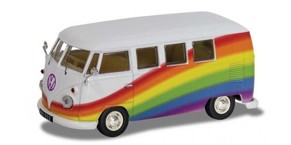 Volkswagen Volkswagen T1 Minibus 1961 'Peace & Love Rainbows' - 1:43 - Corgi