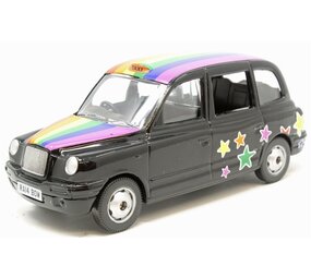 Austin Austin London Taxi LTI TX4 2007 'Peace & Love' - 1:36  - Corgi