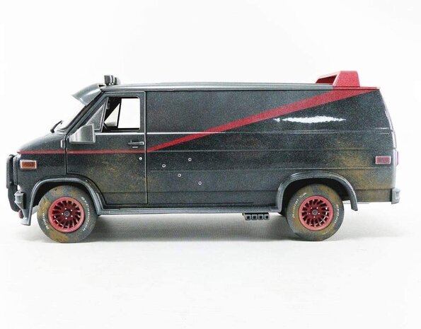 Movie Memorabilia GMC Vandura 'The A-Team' 1983 (Weathered Version) - 1:18 - Greenlight Movie Memorabilia GMC Vandura 'The A-Team' 1983 (Weathered Version) - 1:18 - Greenlight