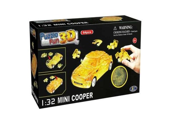 Mini 3D Puzzel Mini Cooper - 1:32 - Happy Well