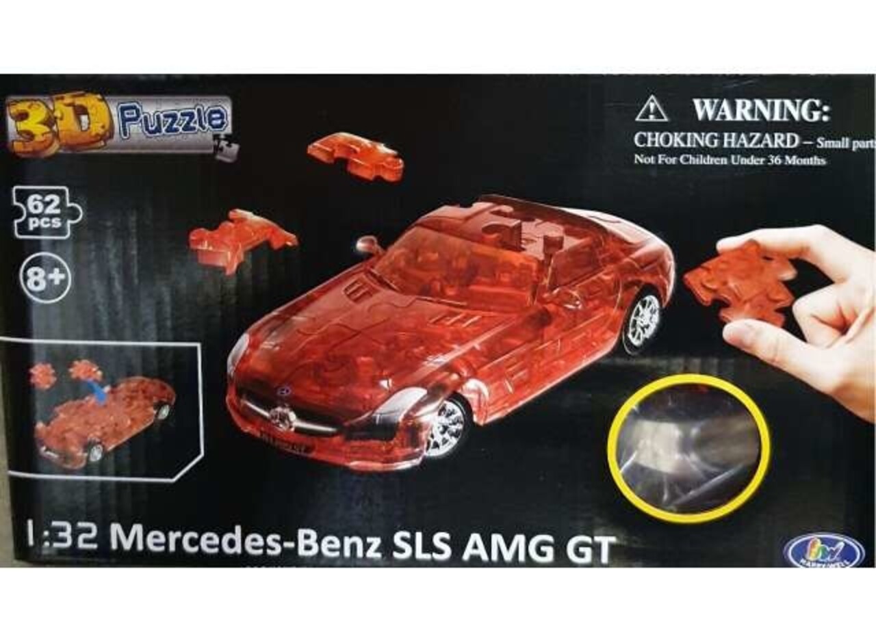 Mercedes-Benz 3D Puzzel Mercedes-Benz SLS AMG GT - 1:32 - Happy Well