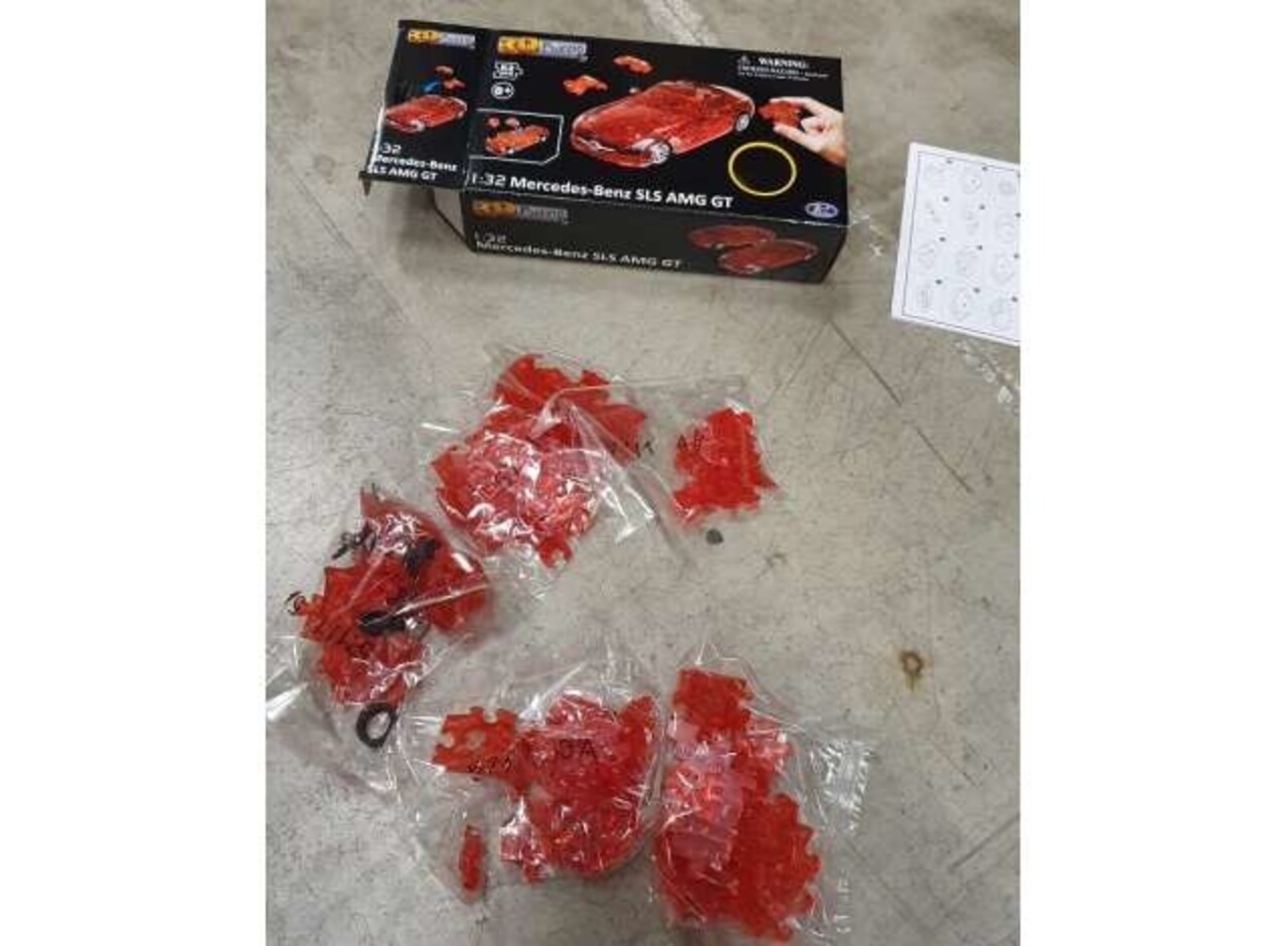 Mercedes-Benz 3D Puzzel Mercedes-Benz SLS AMG GT - 1:32 - Happy Well