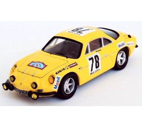 Alpine Alpine Renault A110 #78 Midi Libre Critérium Des Cévennes (France) 1969 - 1:43 - Troféu Alpine Alpine Renault A110 #78 Midi Libre Critérium Des Cévennes (France) 1969 - 1:43 - Troféu