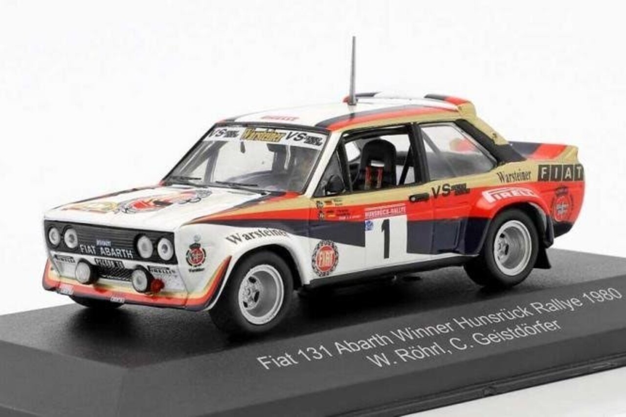 Fiat Fiat 131 Abarth #1 Winner Hunsrück Rallye 1980 - 1:43 - CMR Classic Model Replicars Fiat Fiat 131 Abarth #1 Winner Hunsrück Rallye 1980 - 1:43 - CMR Classic Model Replicars