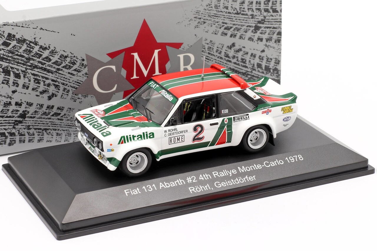 Fiat Fiat 131 Abarth #2 4th Rallye Monte-Carlo 1978 - 1:43 - CMR Classic Model Replicars Fiat Fiat 131 Abarth #2 4th Rallye Monte-Carlo 1978 - 1:43 - CMR Classic Model Replicars