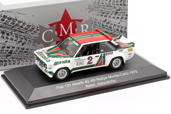 Fiat Fiat 131 Abarth #2 4th Rallye Monte-Carlo 1978 - 1:43 - CMR Classic Model Replicars Fiat Fiat 131 Abarth #2 4th Rallye Monte-Carlo 1978 - 1:43 - CMR Classic Model Replicars