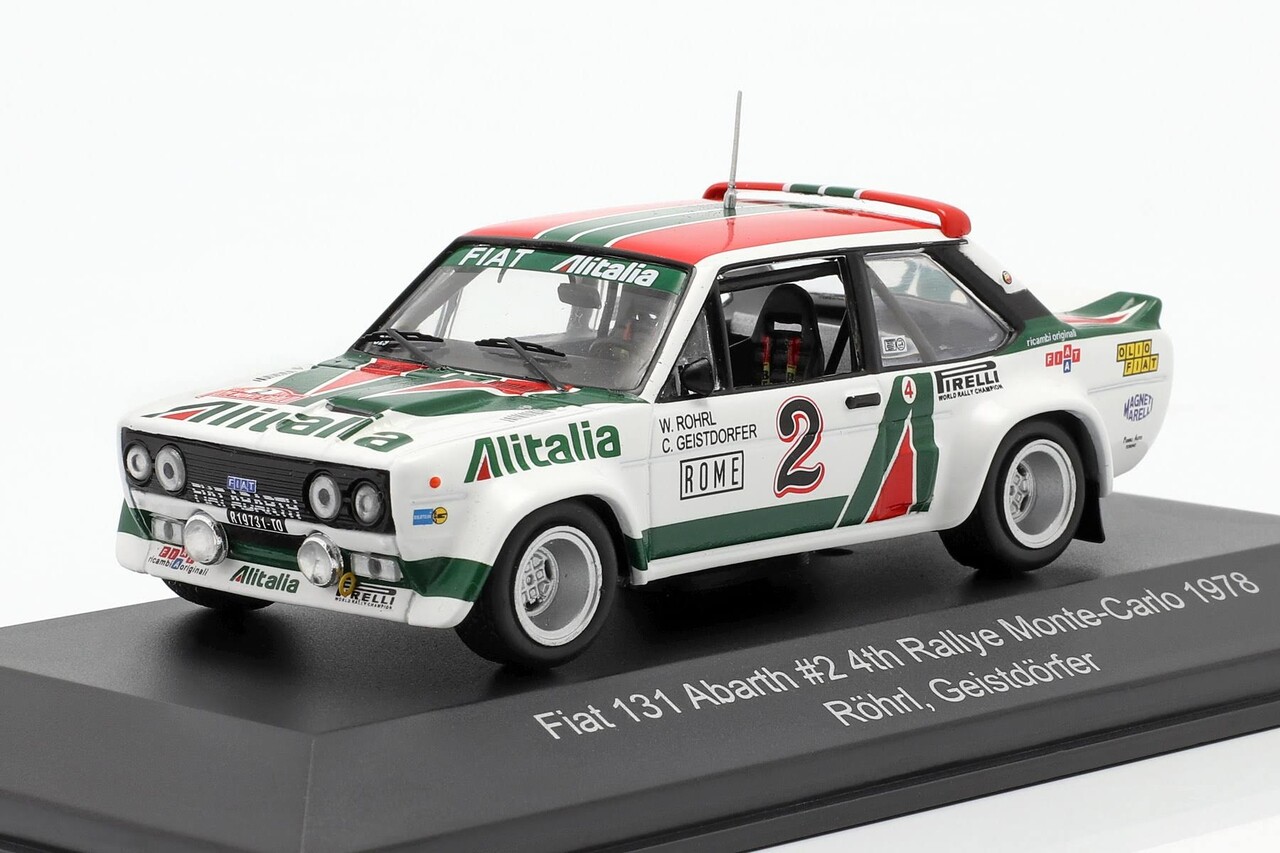 Fiat Fiat 131 Abarth #2 4th Rallye Monte-Carlo 1978 - 1:43 - CMR Classic Model Replicars Fiat Fiat 131 Abarth #2 4th Rallye Monte-Carlo 1978 - 1:43 - CMR Classic Model Replicars