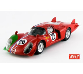 Alfa Romeo Alfa Romeo 33.2 LM #26 1000km Monza (Italy) 1968 - 1:43 - Best Model Alfa Romeo Alfa Romeo 33.2 LM #26 1000km Monza (Italy) 1968 - 1:43 - Best Model