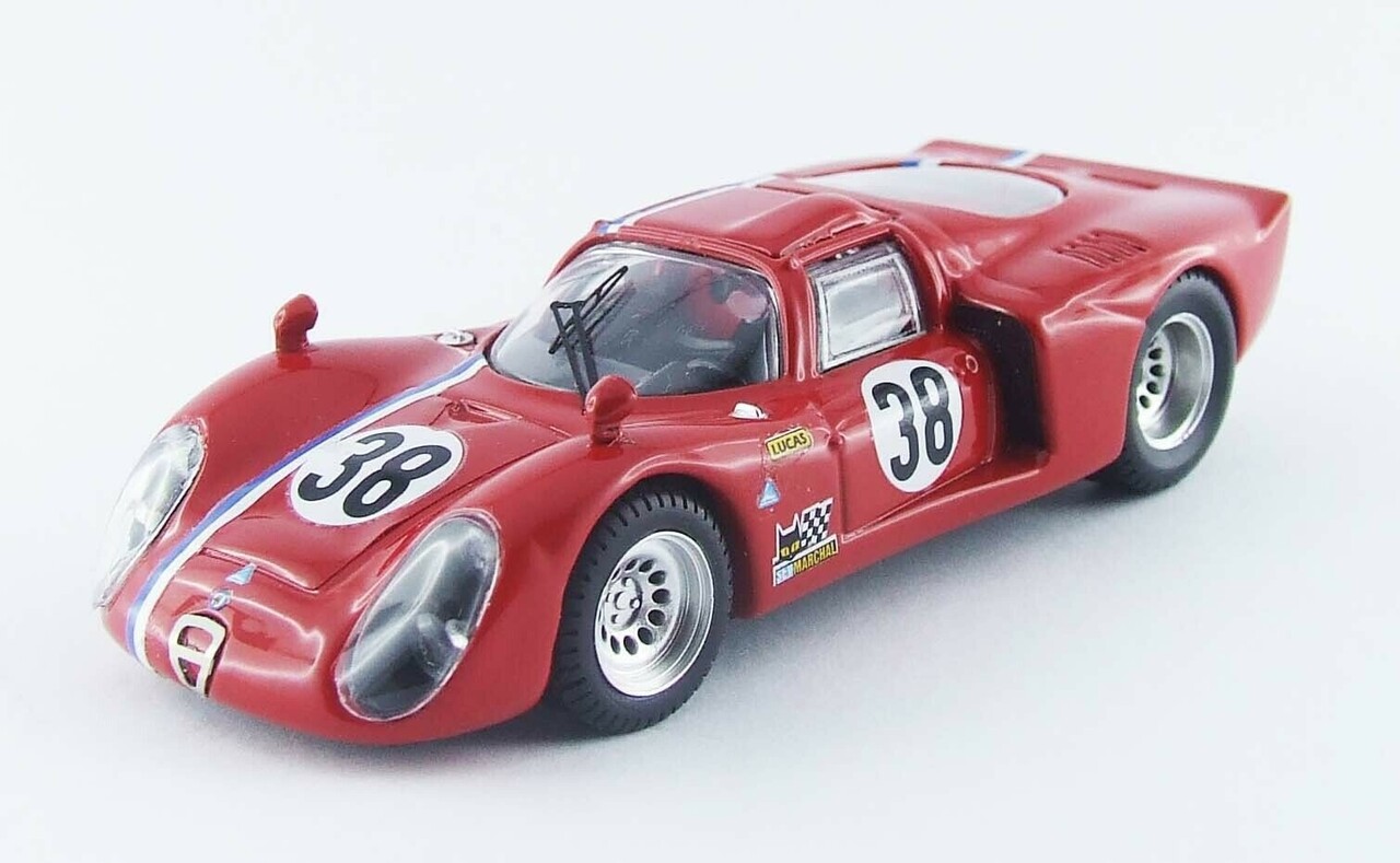 Alfa Romeo Alfa Romeo 33.2 #38 Test Car 24H Le Mans 1968 - 1:43 - Best Model Alfa Romeo Alfa Romeo 33.2 #38 Test Car 24H Le Mans 1968 - 1:43 - Best Model